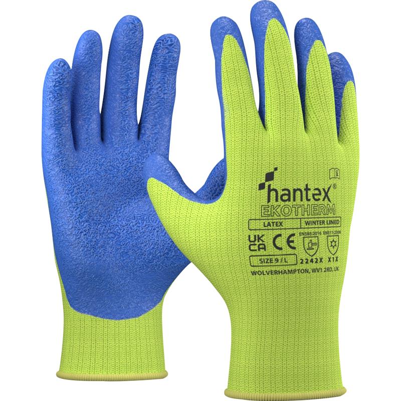 Thermal Cold Weather Latex Grip Glove Sz9