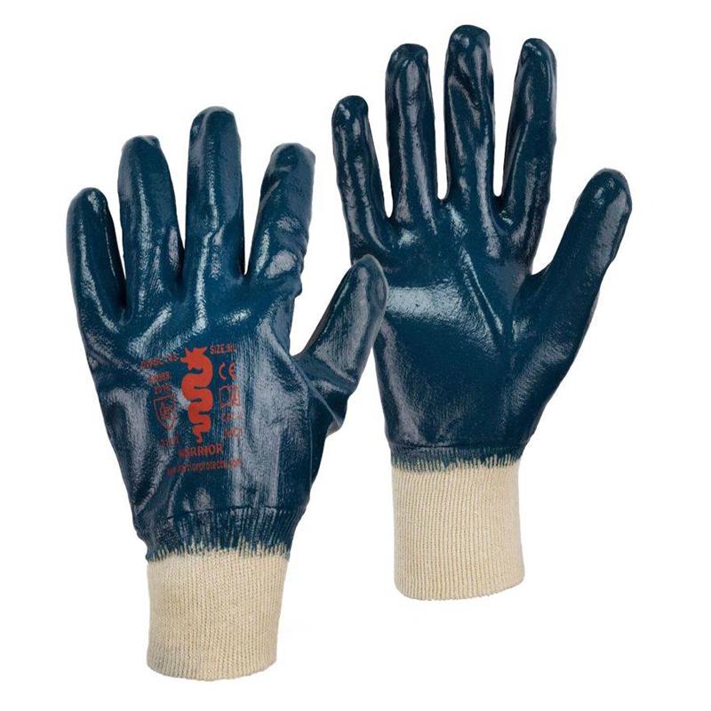 Blue Nitrile Fully Coated Glove Sz10