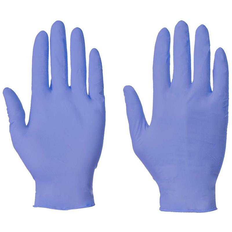 Nitrile Glove; Blue Medium Box 100