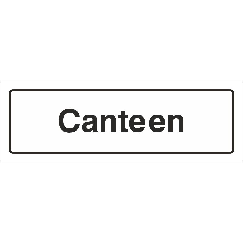 PVC Sign 600x200mm Canteen
