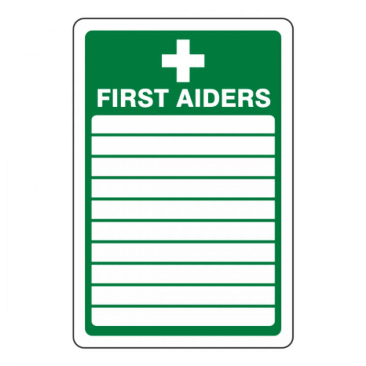 PVC Sign 200 x 150mm First Aid Personnel