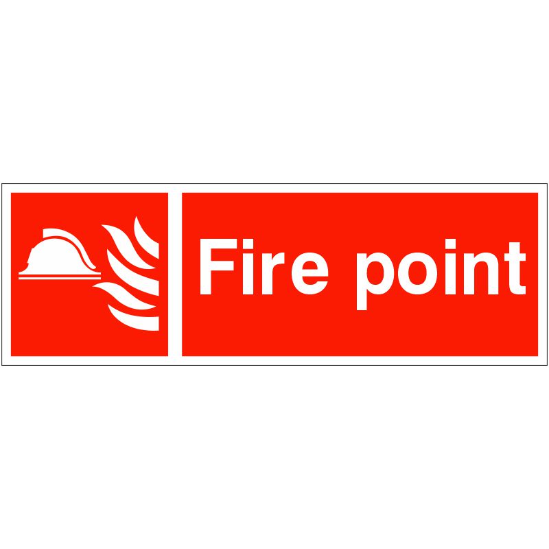 PVC Sign 600 x 200mm Fire Point