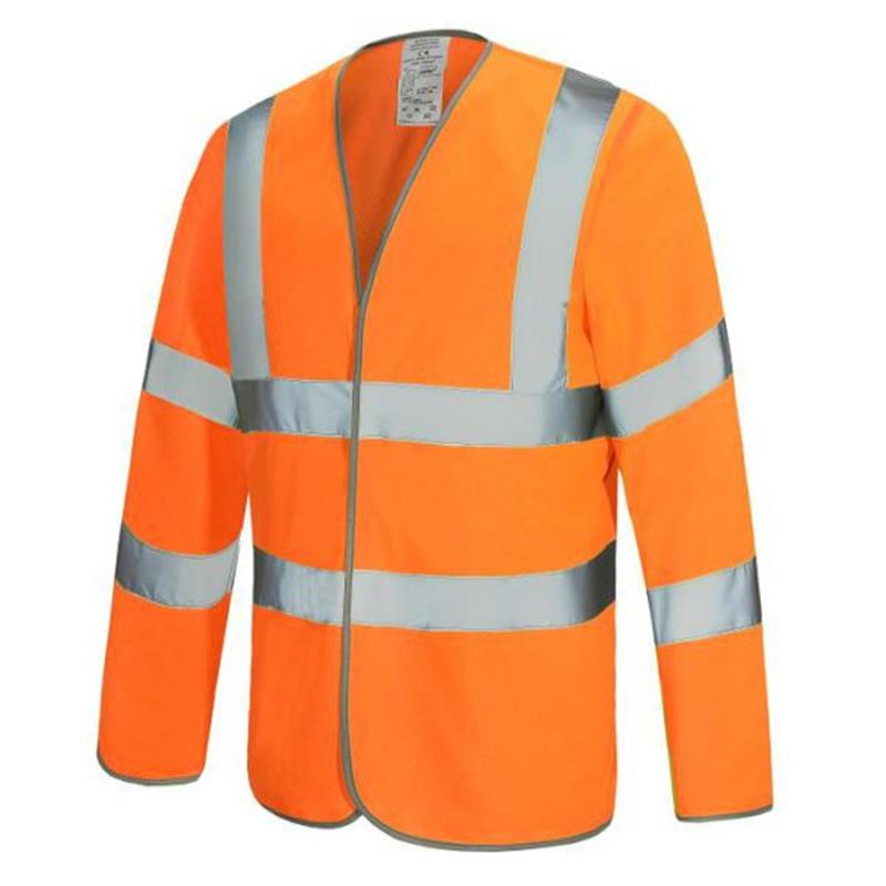 EN471 Hi-Vis Sleeved Waistcoat Orange; S