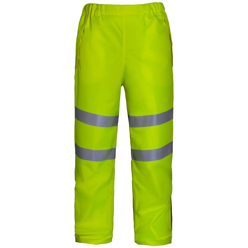 Aqua Rip Stop Yellow Over Trousers S EN ISO 20471 Class 1