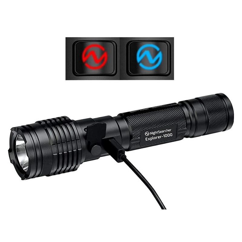 Nightsearcher Explorer 1000 Lumen Rechargeable Flashlight