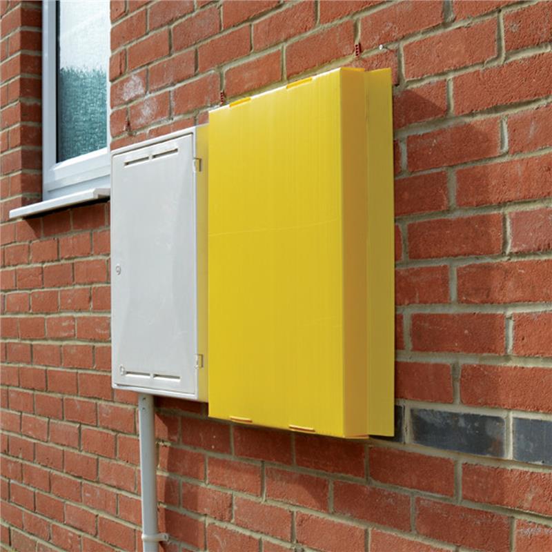 Yellow Meter Box Protector 50mm x 440mm x 610mm