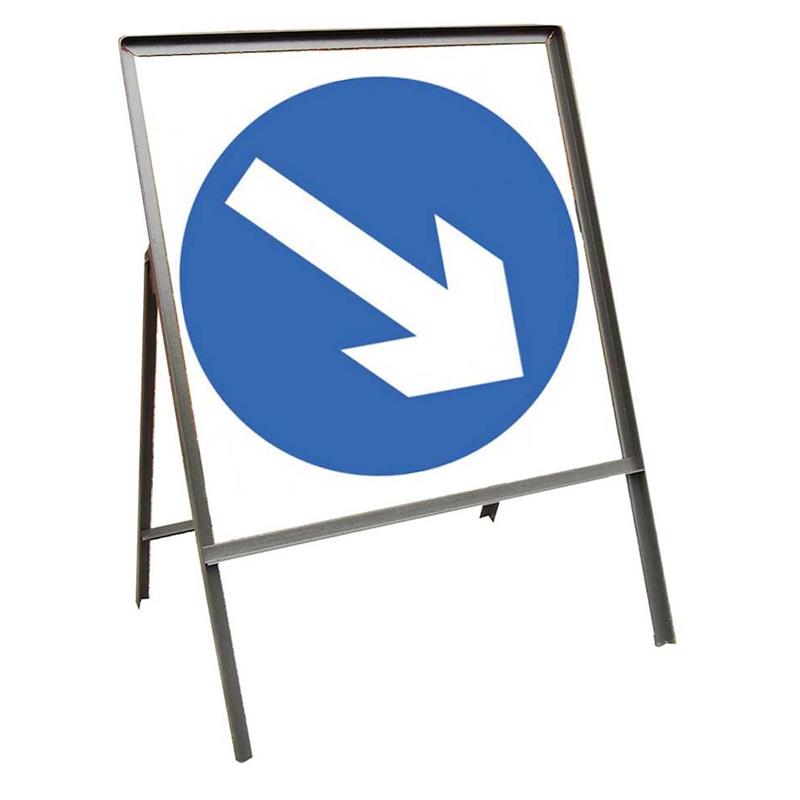 750mm 610 Directional Arrow Sign