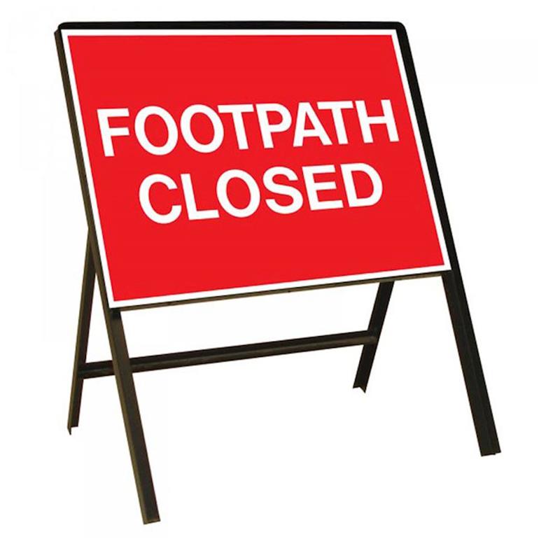 600 x 450mm Footpath Closed Sign Plate