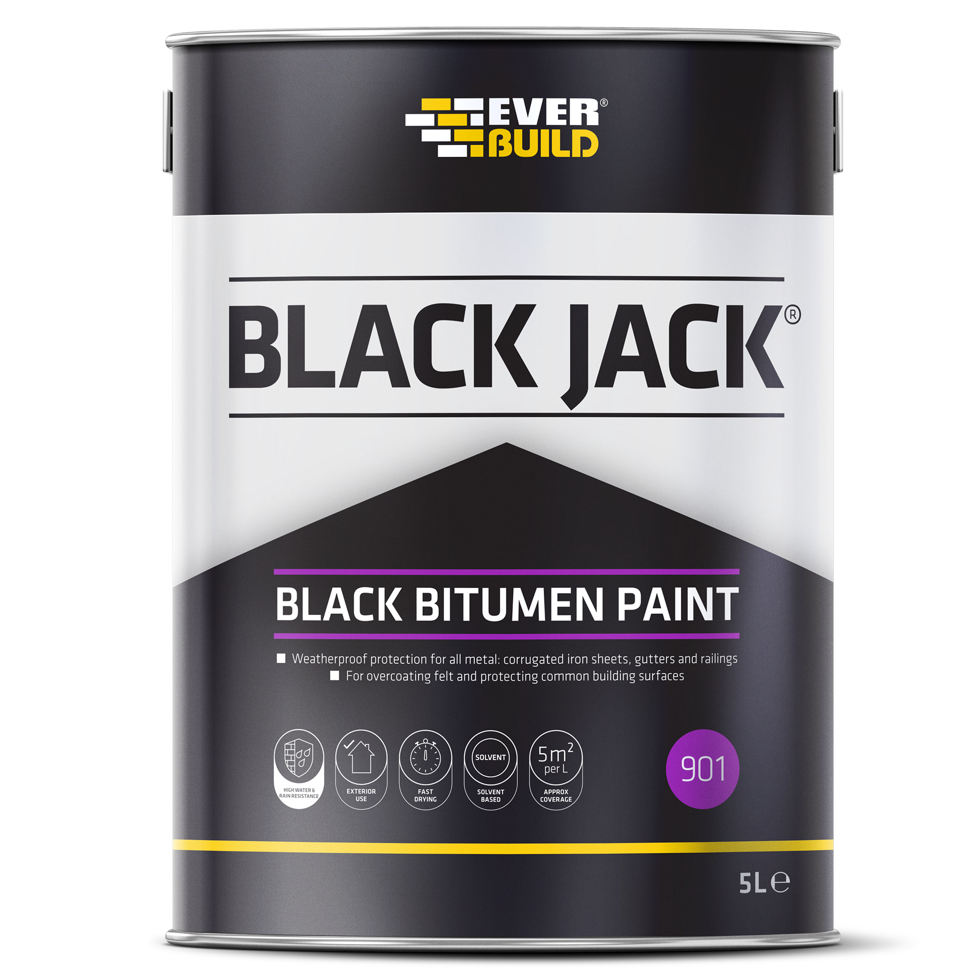 Black Jack 901 Bitumen Paint 5ltr