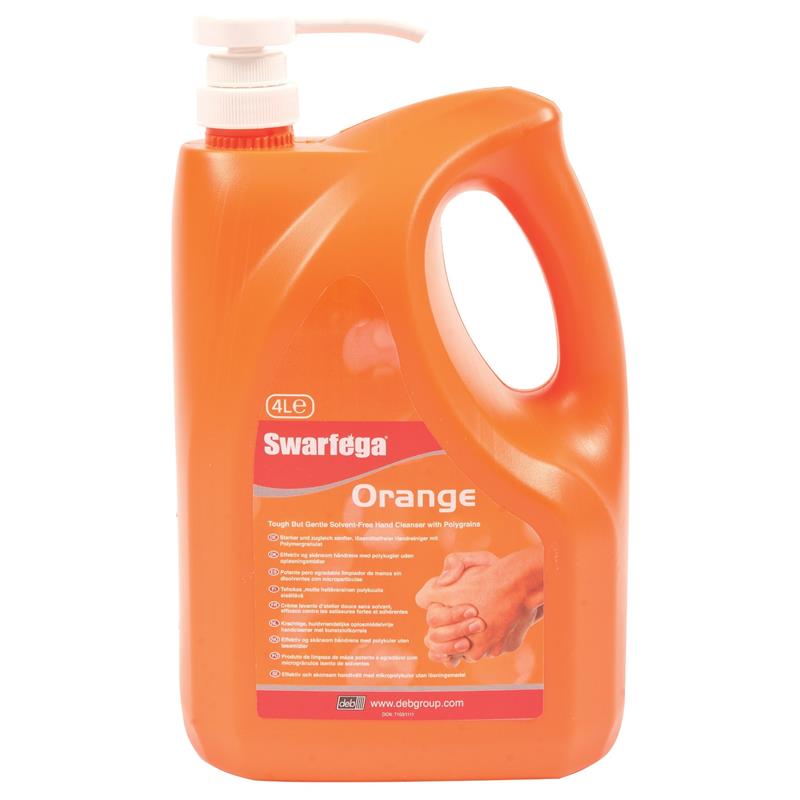 Swarfega Orange Hand Cleaner c/w Pump 4ltr