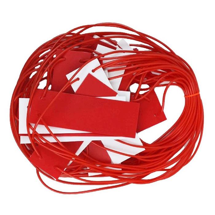 Warning marker bunting; Red/White 26mtr
