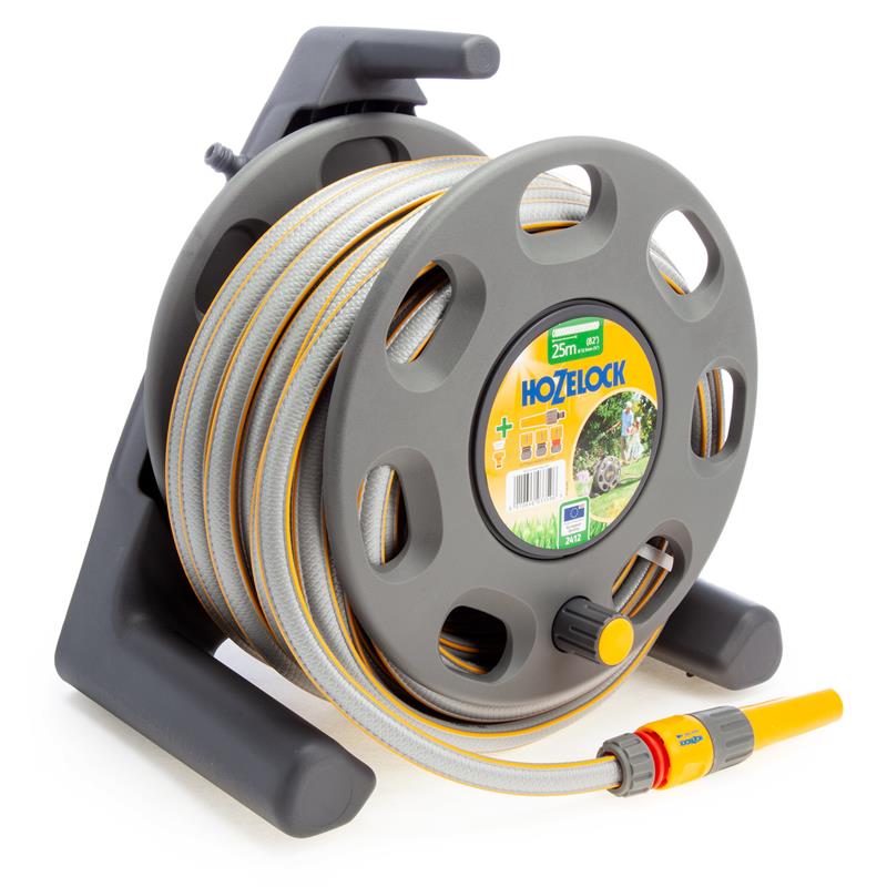 Hozelock Freestanding 25mtr Hose Reel Set - Site Safety